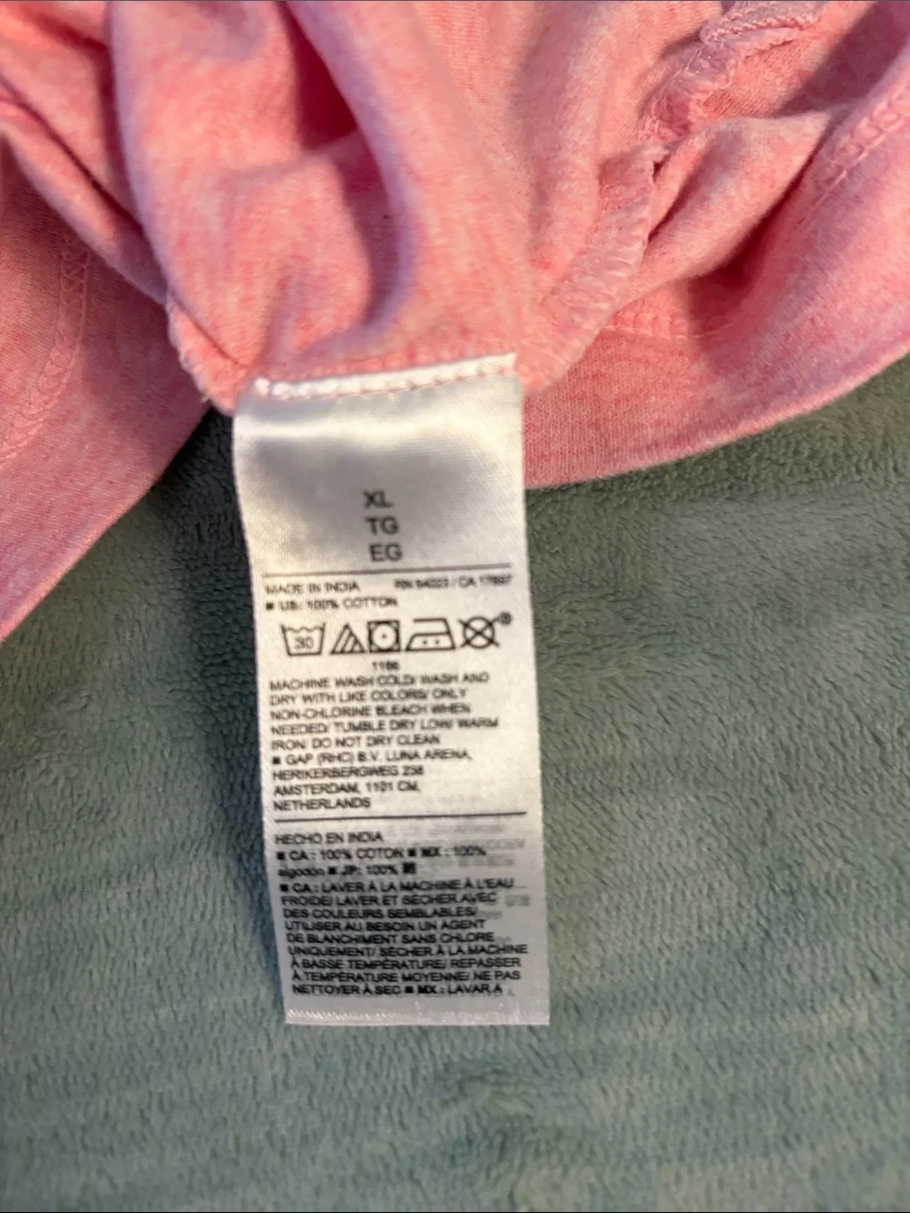 Banana Republic Men's Heather Pink Polo Shirt, XL